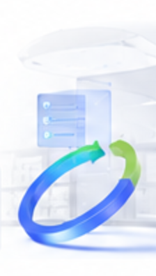 3D illustration of a migration cycle